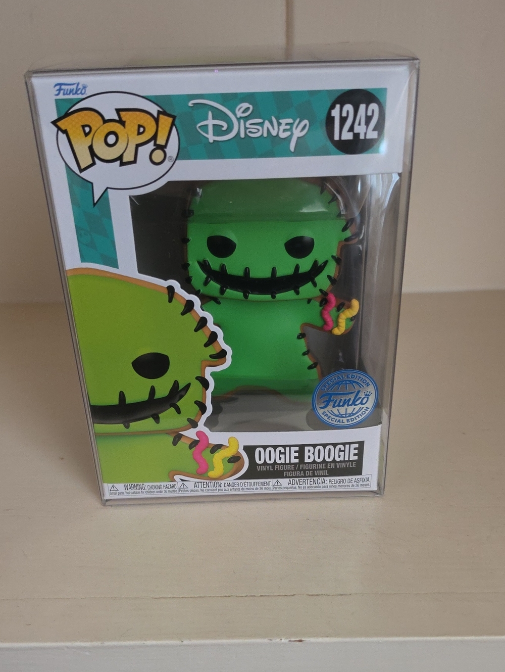 Funko Oogie Boogie Vinyl Figure - Bright Green with Pink & Yellow Worms